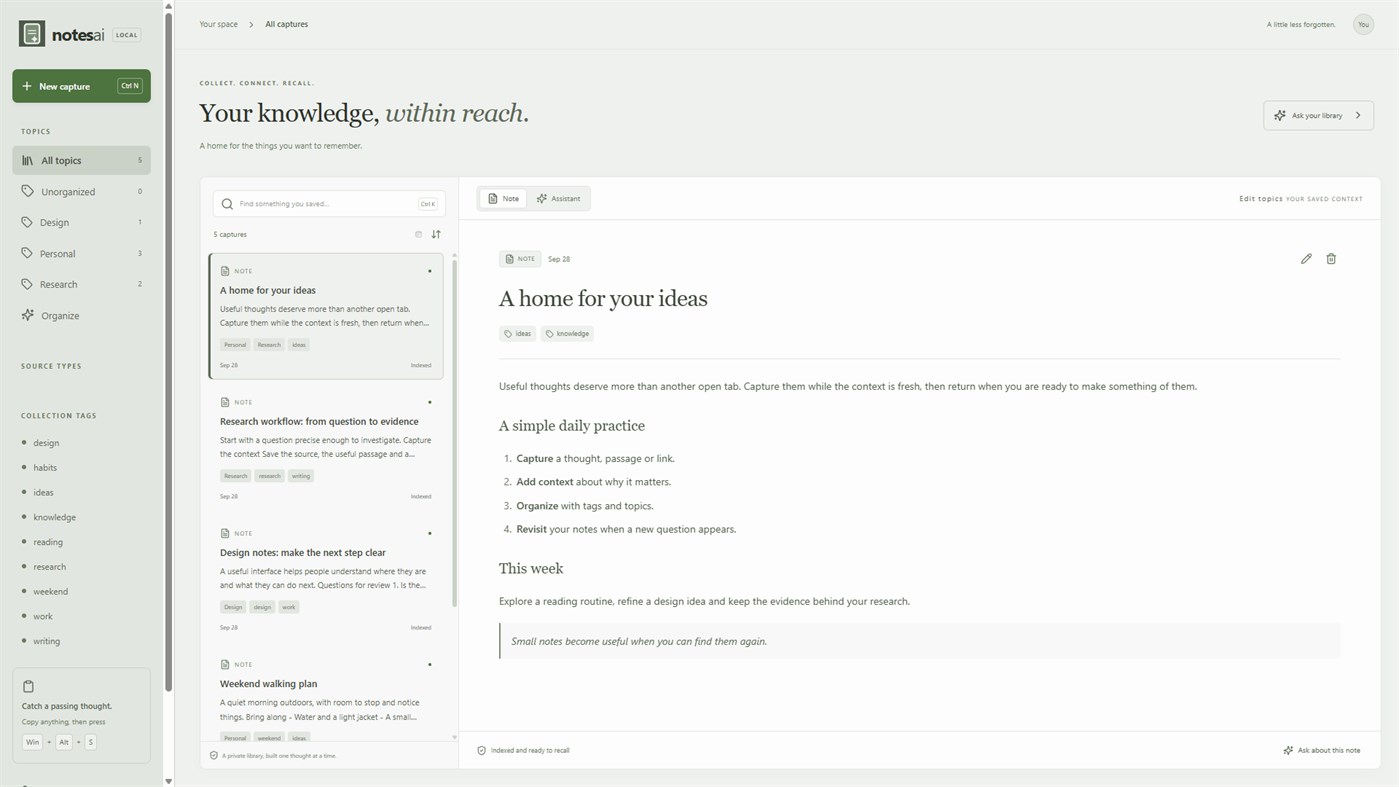 #1. NotesAI (Windows) By: Monad Cosmos