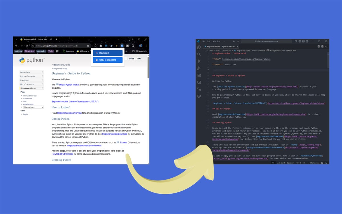 Get Markdown