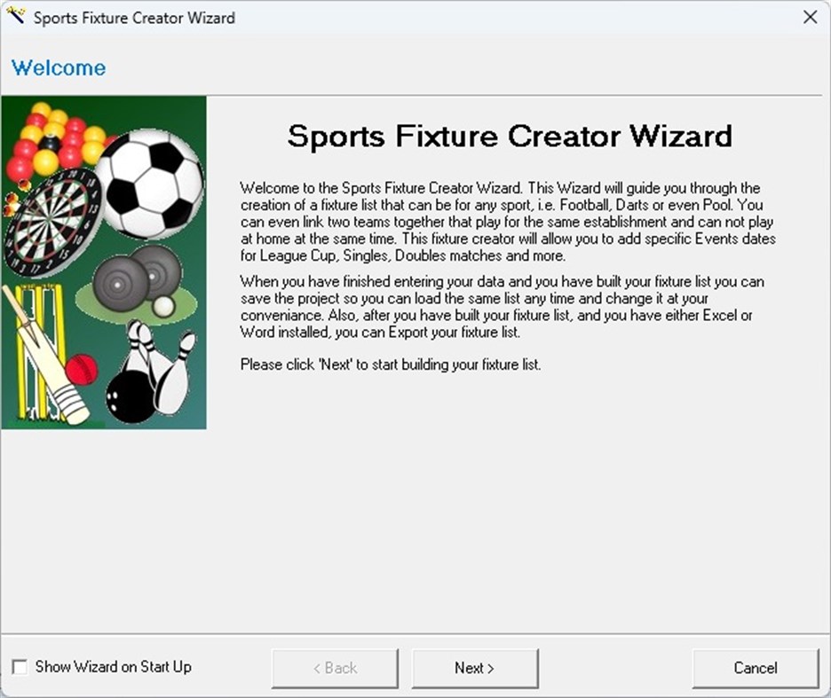 #7. Sports Fixture Creator (Windows) By: Mark Frank Jackson