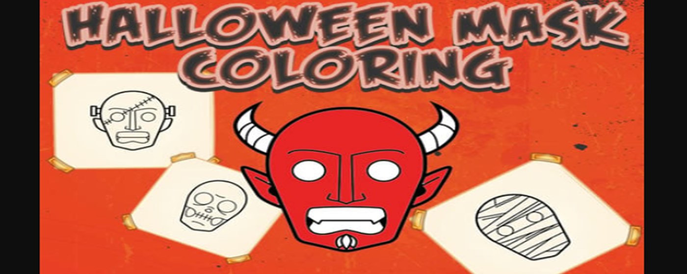 Halloween Mask Coloring Book Game marquee promo image