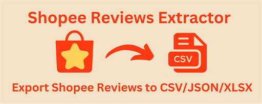 Shopee Reviews Extractor marquee promo image