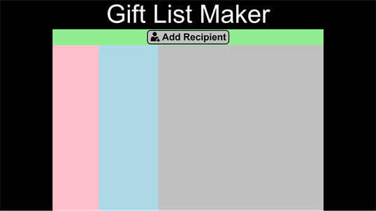 Gift List Maker screenshot 1