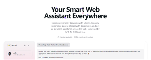 Mochii - AI Copilot with GPT-4o & Claude 3.5 marquee promo image