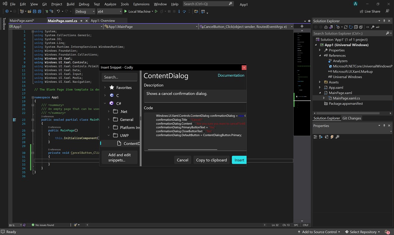 #5. Codly Snippet Manager (Windows) By: Quinn's Computing