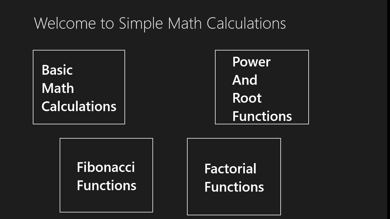 Simple Math Calculations for Windows 10