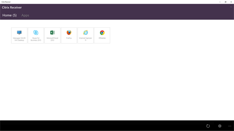 Citrix Receiver Screenshot
