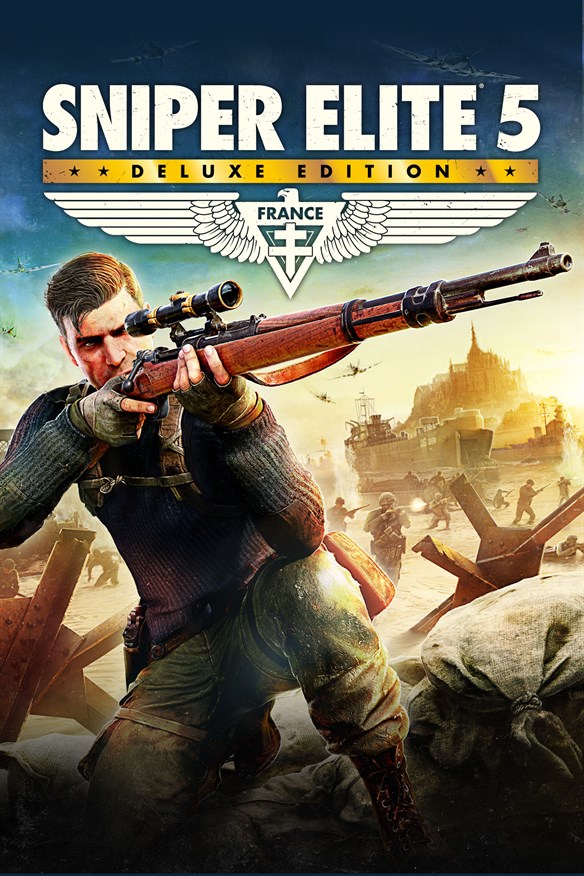 Sniper Elite 5 Deluxe Edition Xbox Series X|S and Xbox One cover art