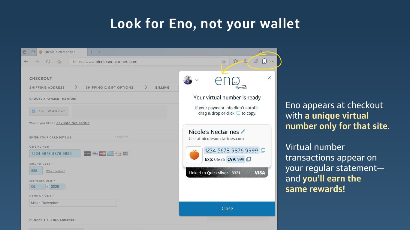 Eno® from Capital One® promo image
