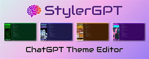 StylerGPT: ChatGPT Theme Editor Extension marquee promo image