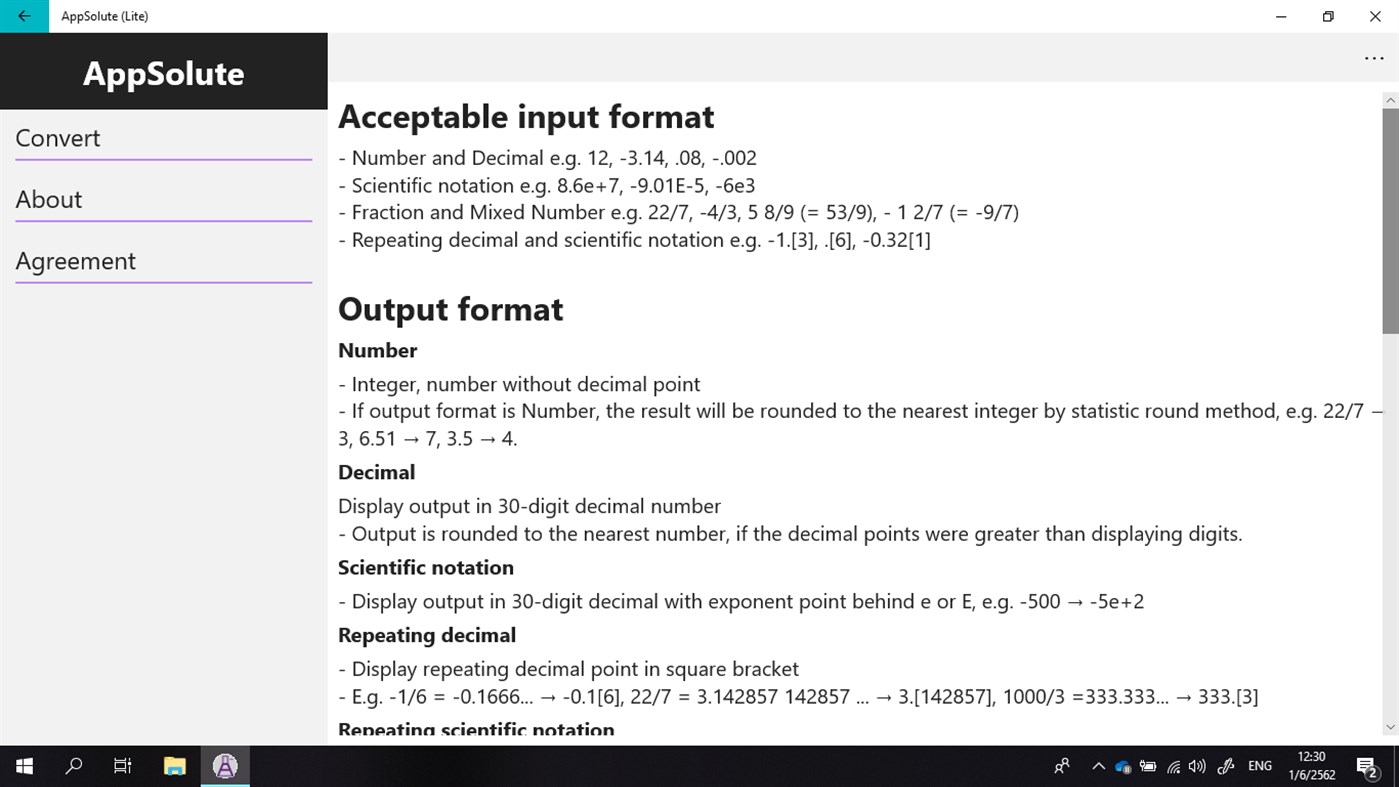 #5. AppSolute (Lite): the Concentration converter (Windows) 由: Kanokkul, Sinkanok Groups