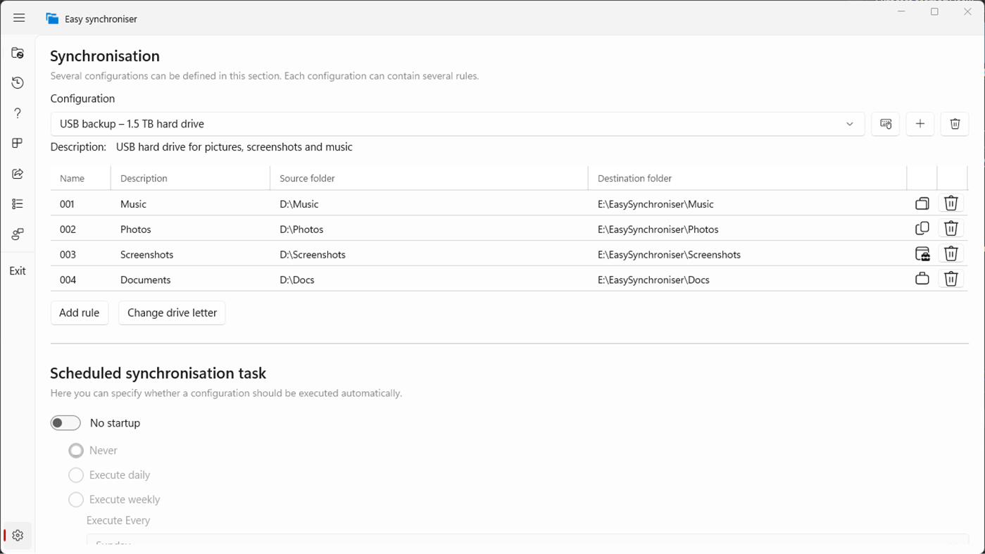 #4. Easy Synchroniser (Windows) 게시자: Piotr Brandt