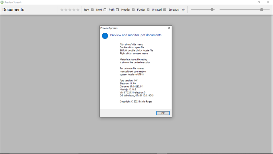 Preview Spreads (Windows) 由: Mario Fagac
