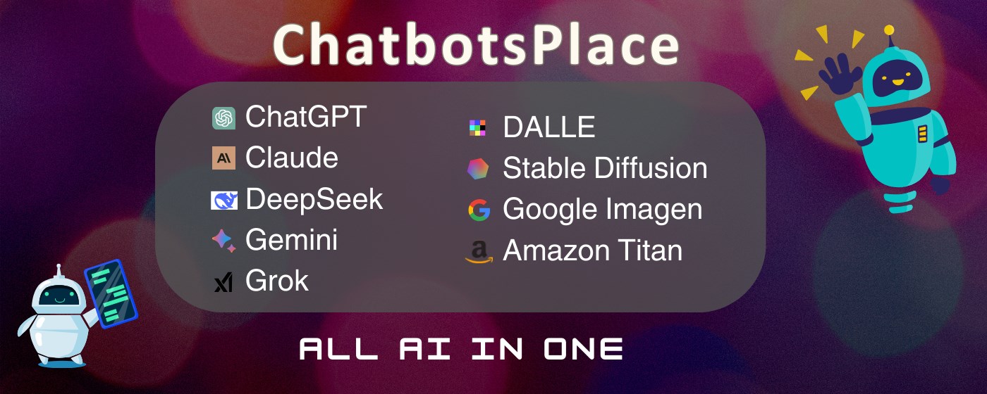 ChatbotsPlace AI Hub marquee promo image