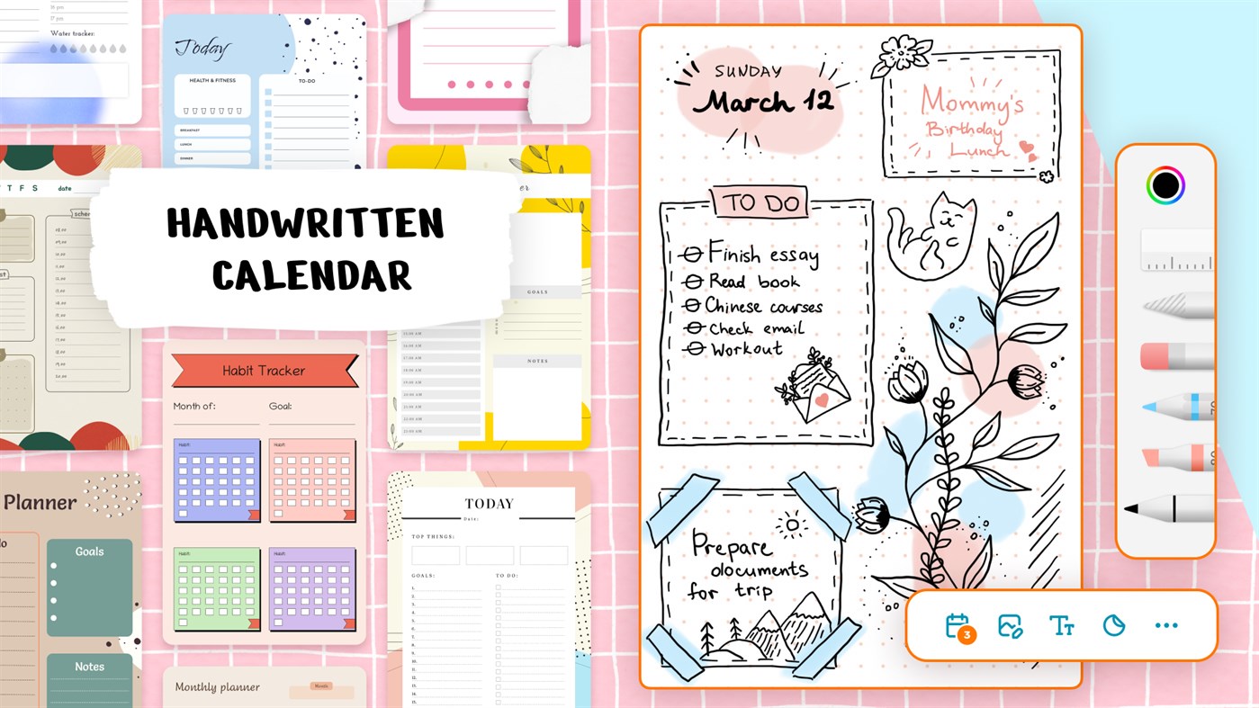 #1. Pencil Calendar - Daily Journal & Task List (Windows) Με: Simpledio LLP