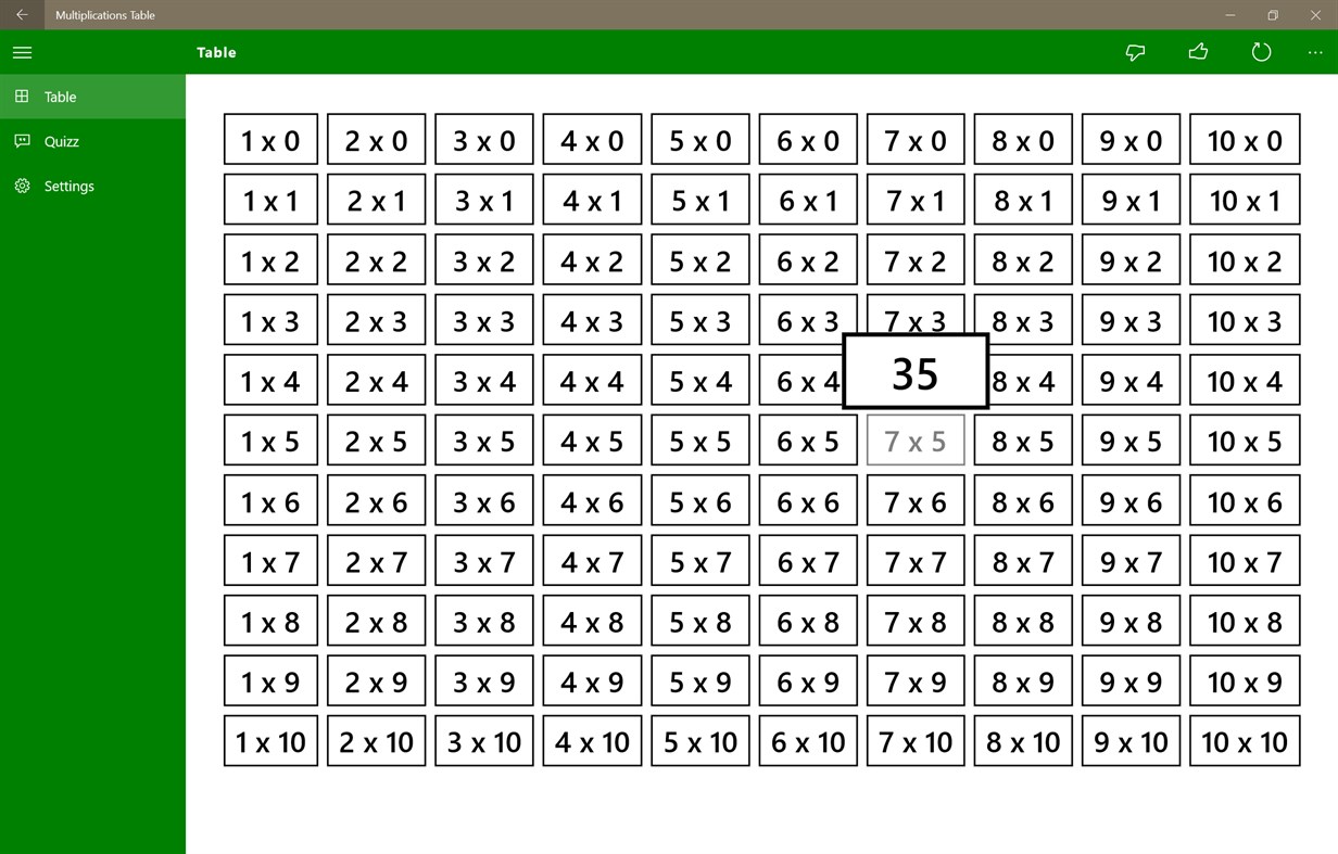#1. Table des Multiplications (Windows) От: Aurélien