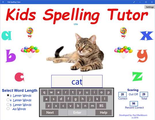 Kids Spelling Tutor screenshot 1
