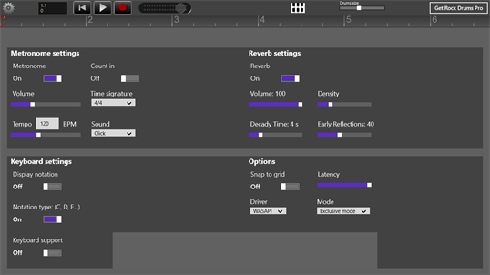 Rock Drums Lite screenshot 3