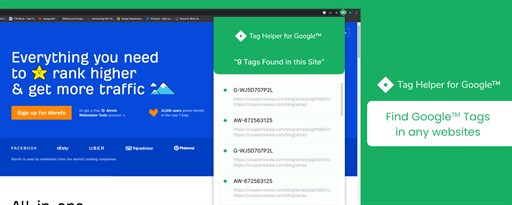 Tag Helper for Google™ marquee promo image