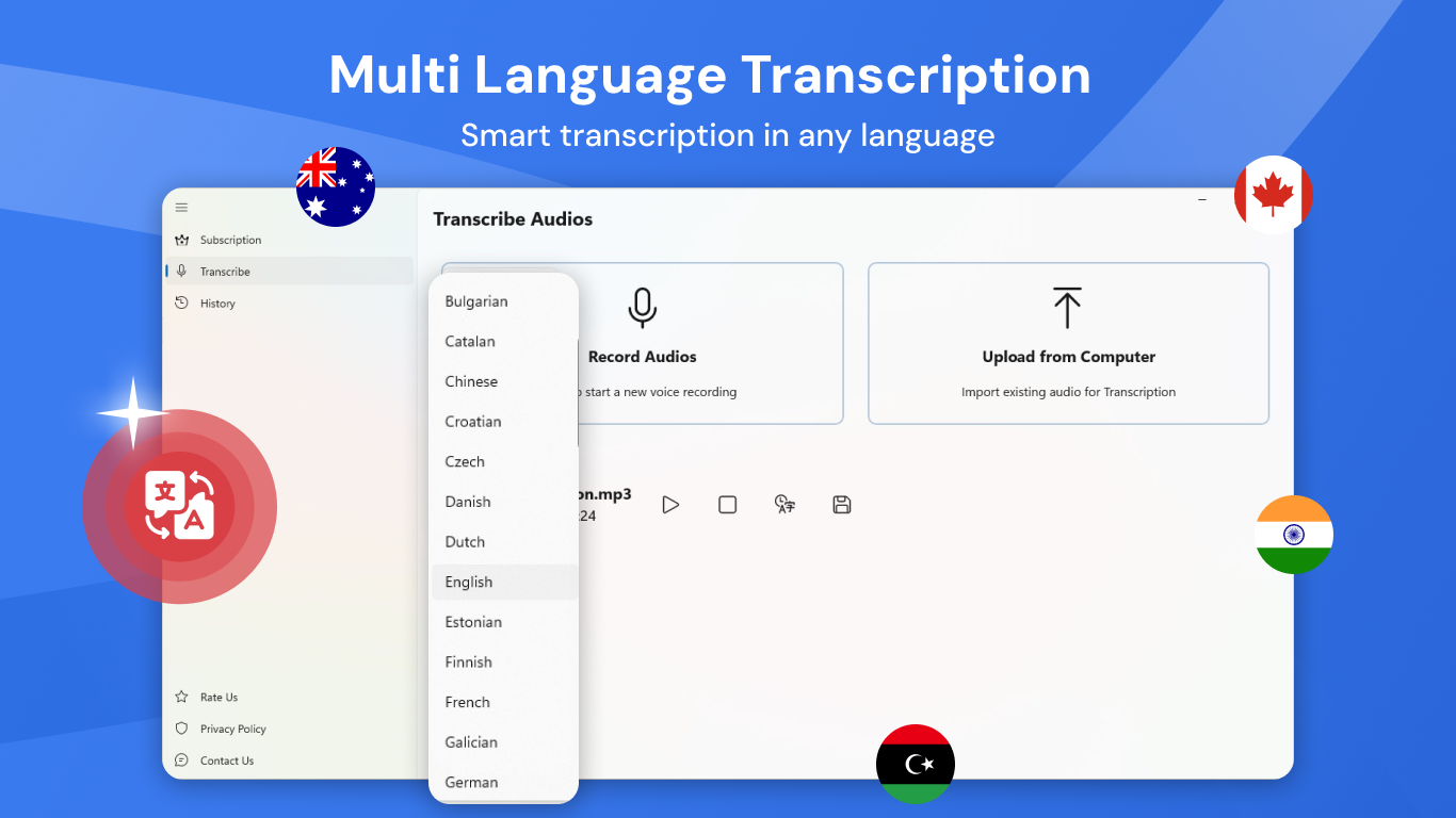 Summary AI Meeting Note Taker - Transcribe Speech to Text screenshot