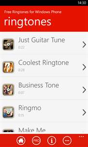Free Ringtones for Windows Phone screenshot 1