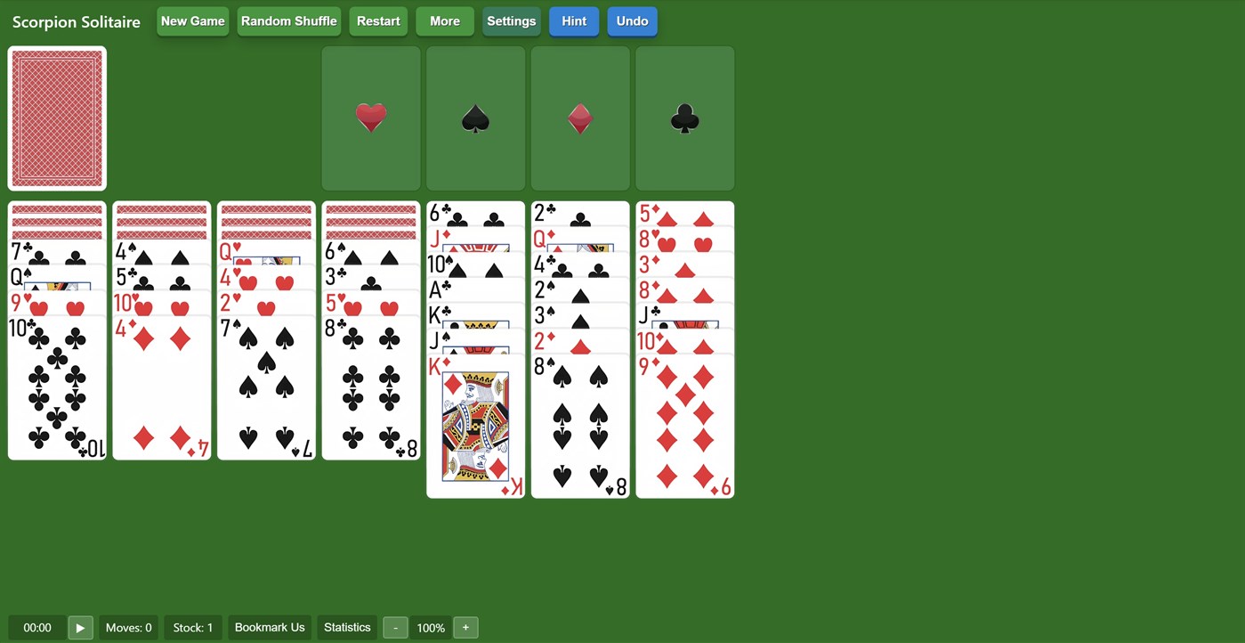 #1. Scorpion Solitaire Solitairex (Windows) 由: Solitairen
