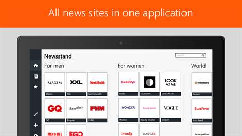 Newsstand: all news sites in one application Screenshots 2