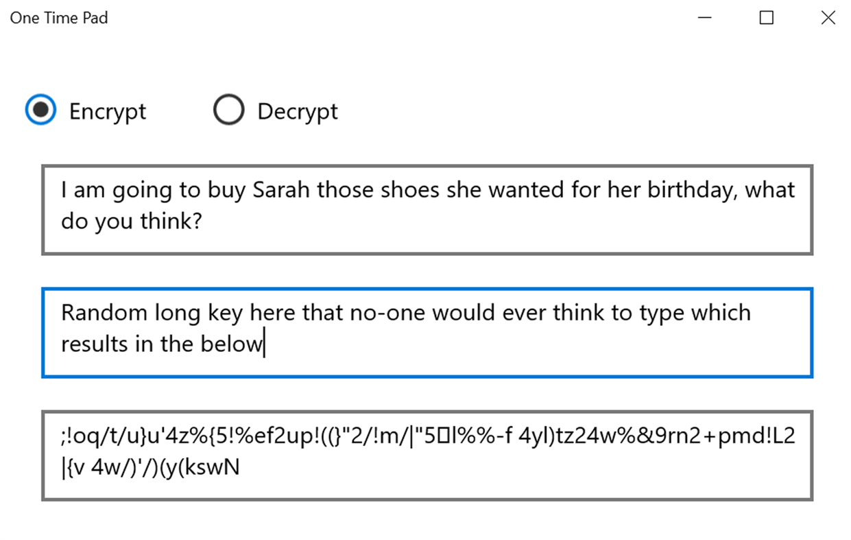 #2. One Time Pad (Windows) di: Thwack Design