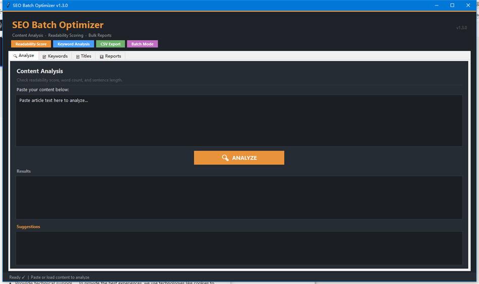 SEO Batch Optimizer (Windows) โดย: AIXHDD