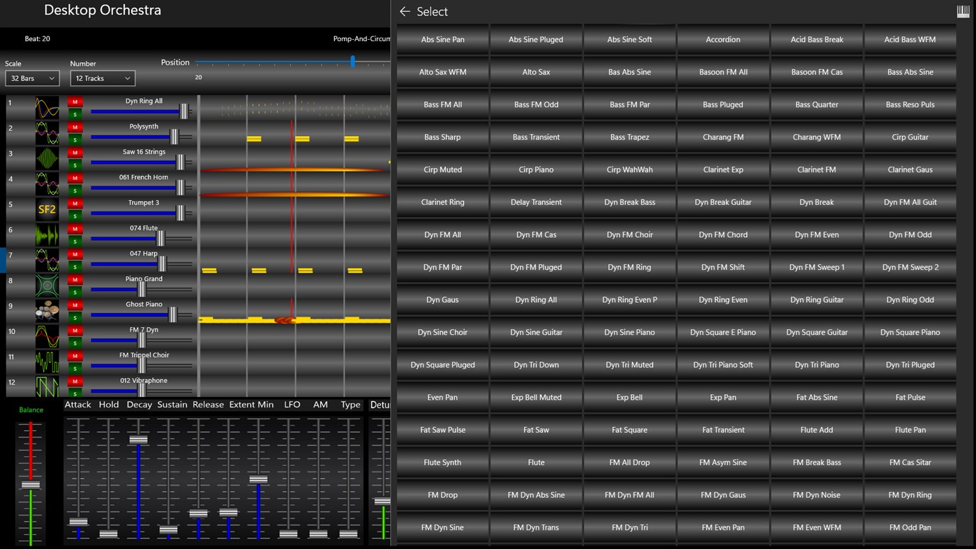 #6. Desktop Orchestra (Windows) By: SoundDesigner