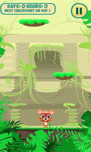 Jungle Bear Ninja Jump Game screenshot 2