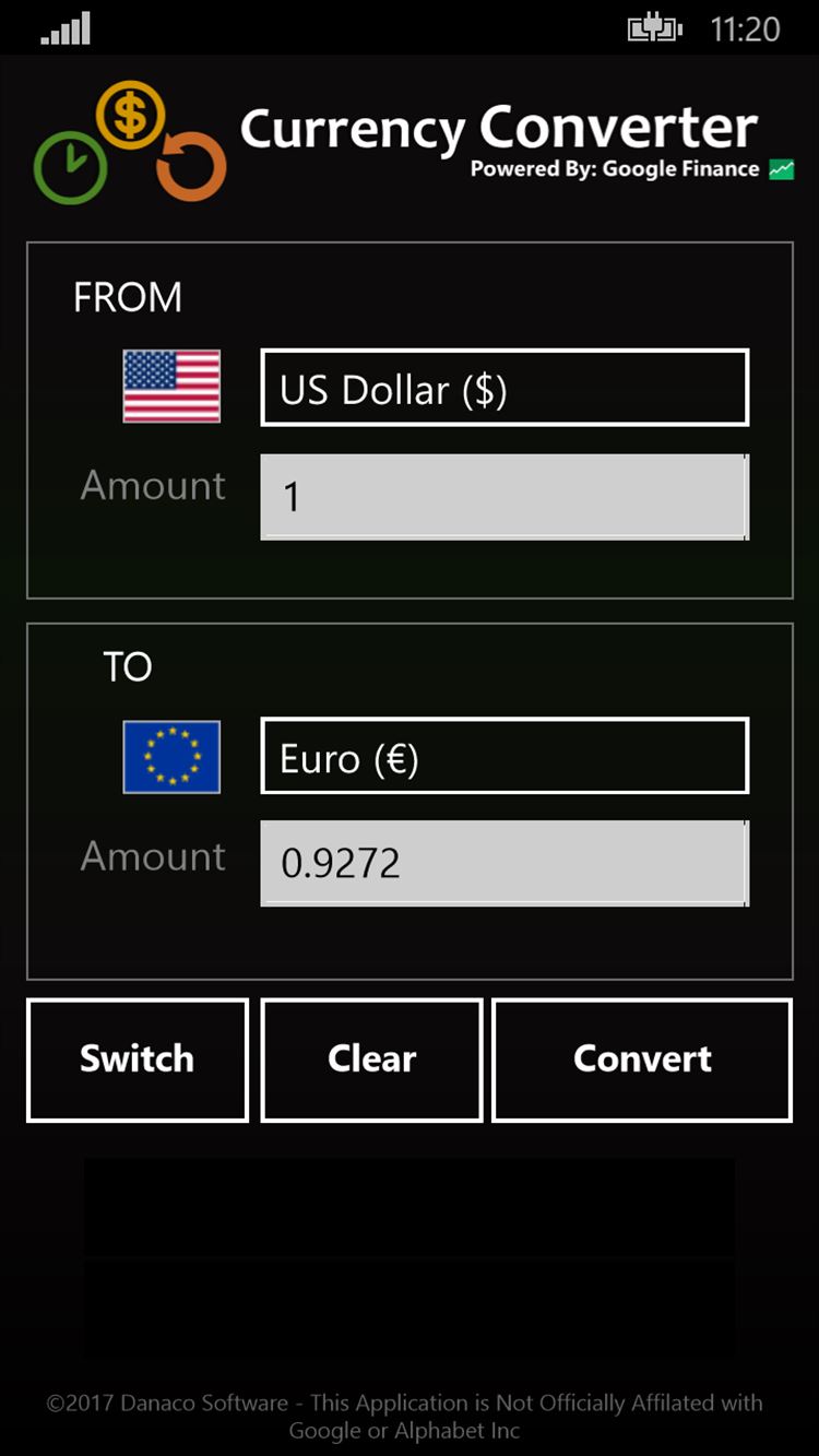 【图】Currency Converter (Google Finance Powered)(截图3)