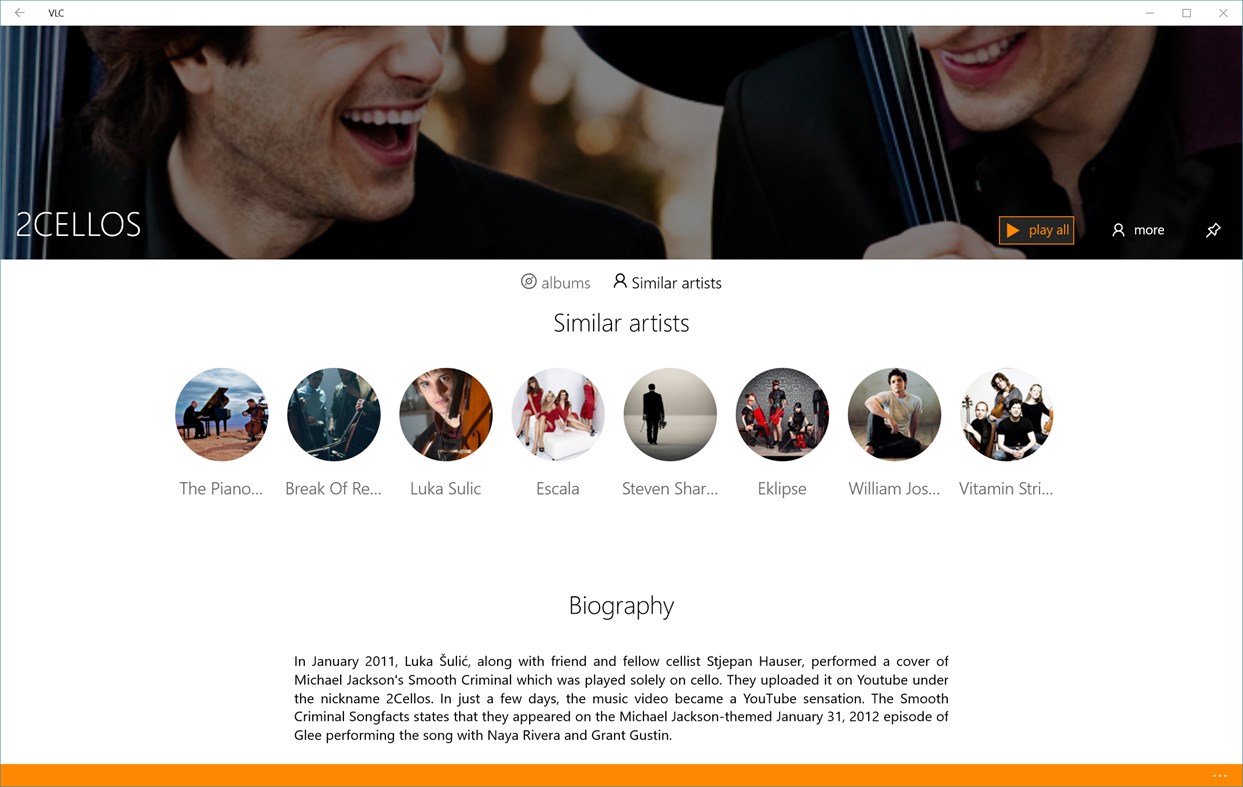 #9. VLC UWP (Windows) Ved: VideoLAN