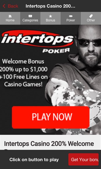 Intertops poker on sale