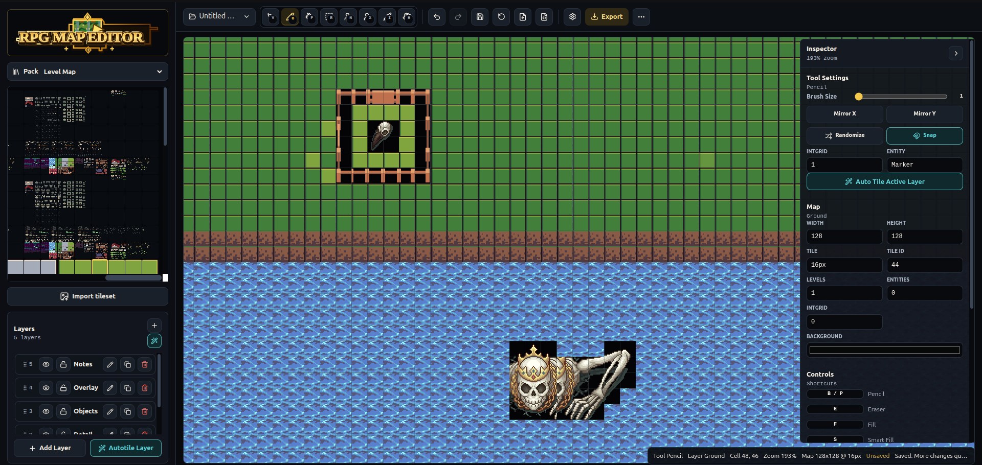 RPG Map Editor screenshot
