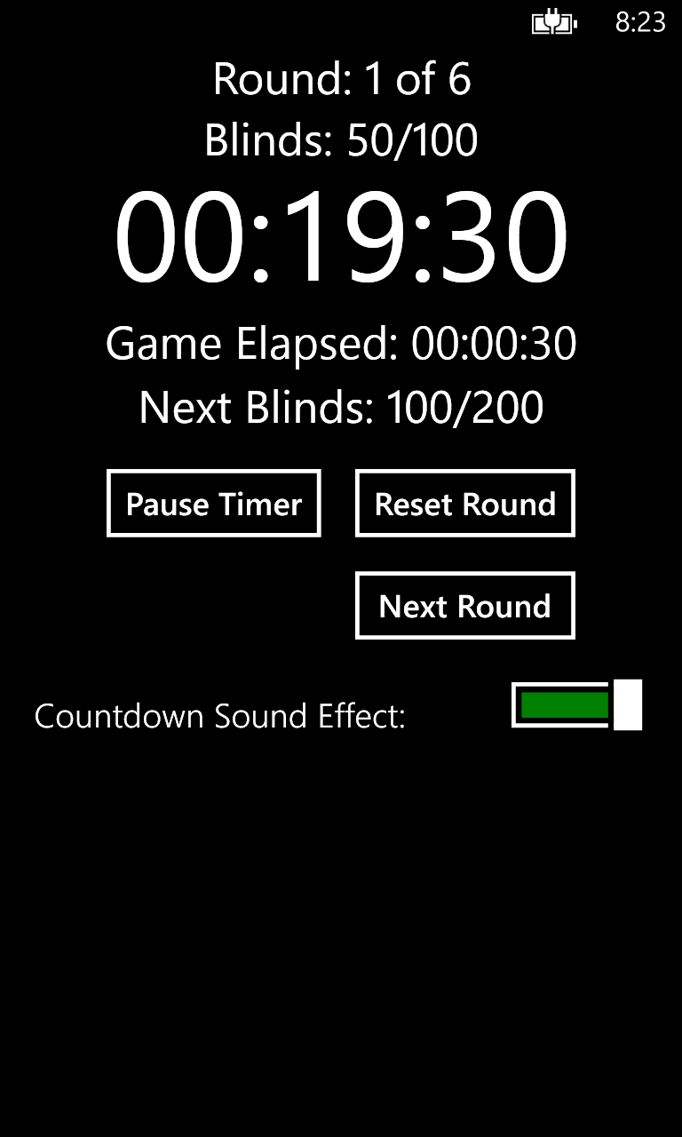 Texas Holdem Timer App
