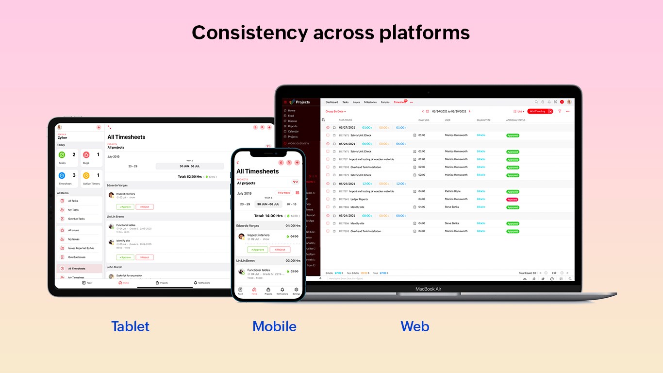 Zoho Projects preview 1
