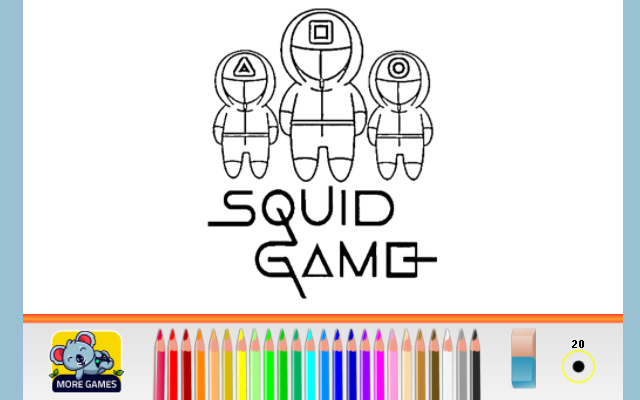 Squid Game Coloring Book Game