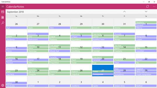 CalendarNotes screenshot 1
