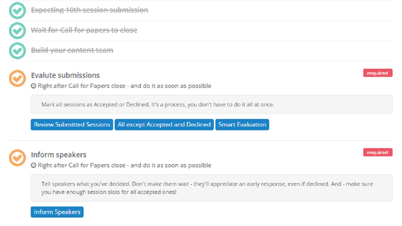 Snapshot 3 of Sessionize.com