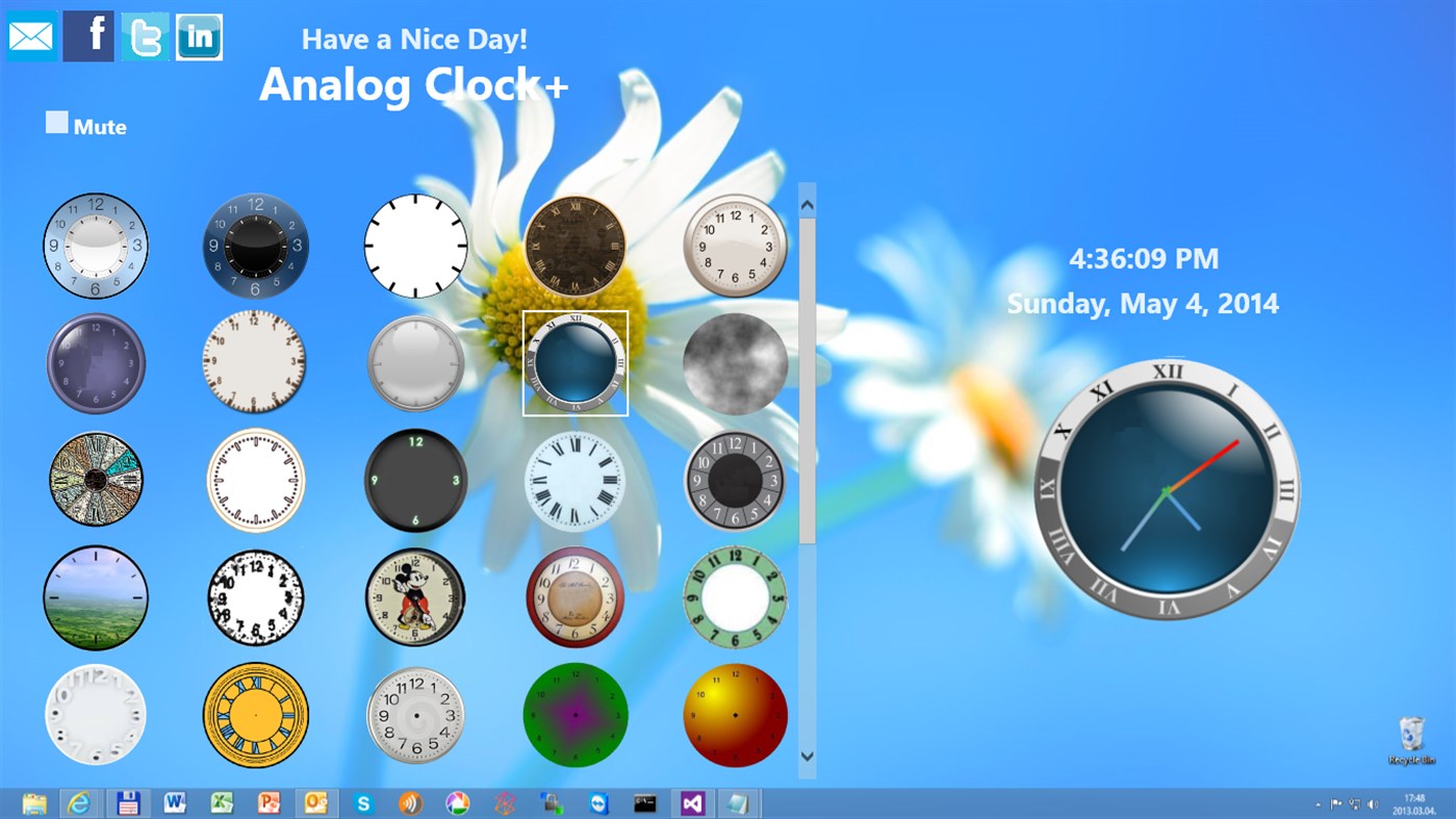 #4. Analog Clock+ (Windows) Podle: trenya