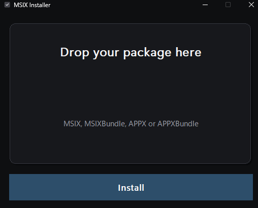MSIX Installer screenshot