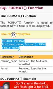 SQL Tutorial Free screenshot 4