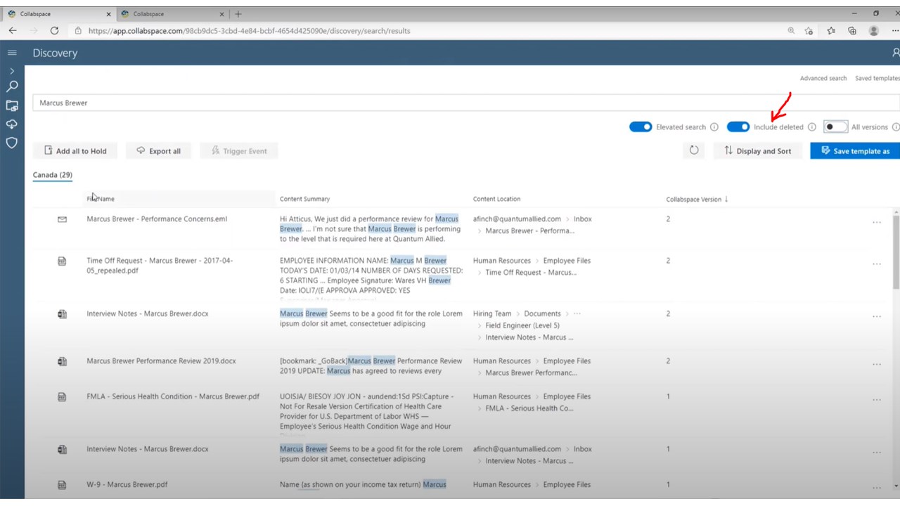 Snapshot 3 of Collabspace ARCHIVE: Content Protection and Search