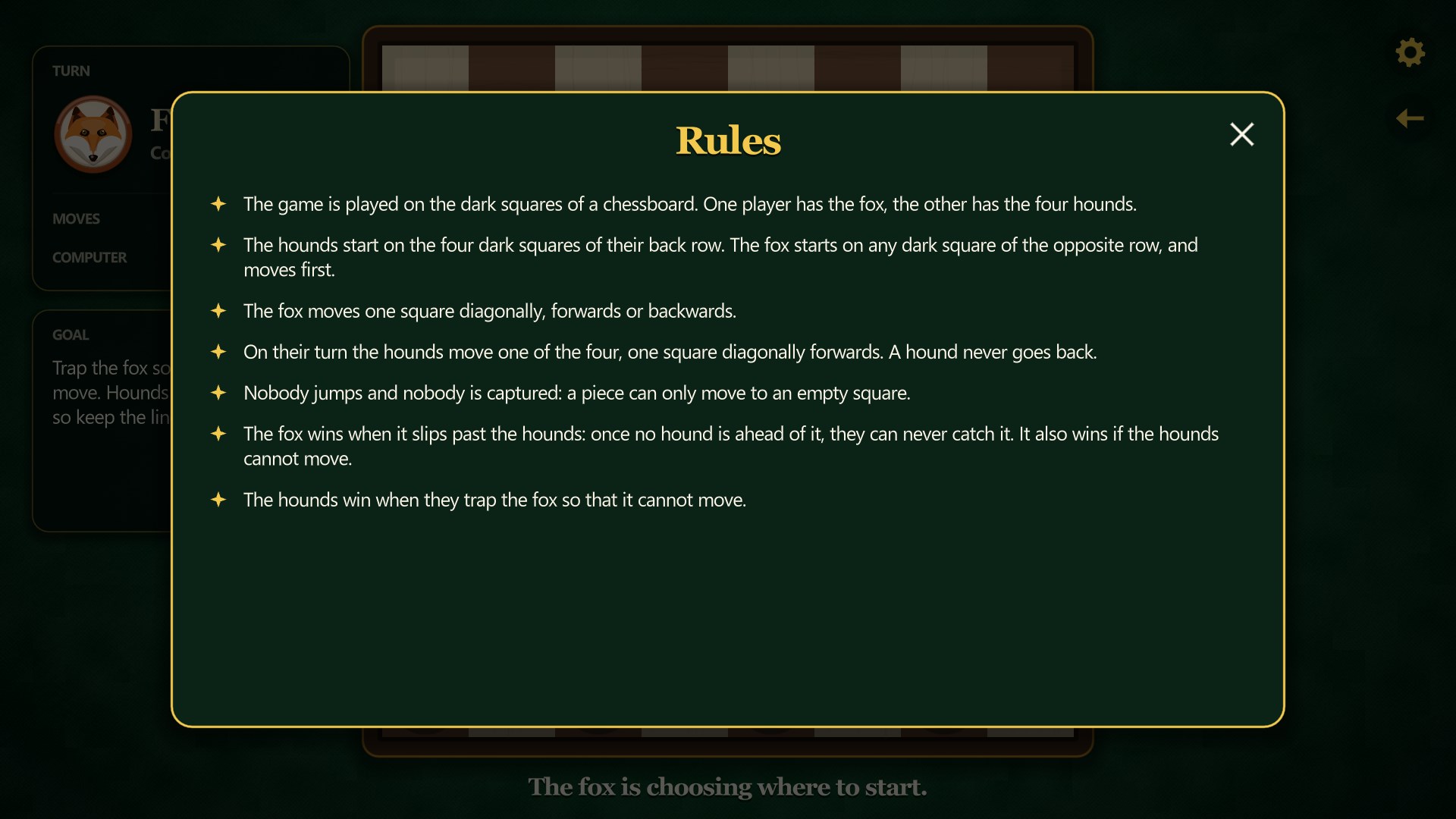 Fox and Hounds screenshot