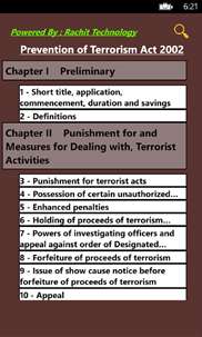 Prevention of Terrorism Act 2002 screenshot 2