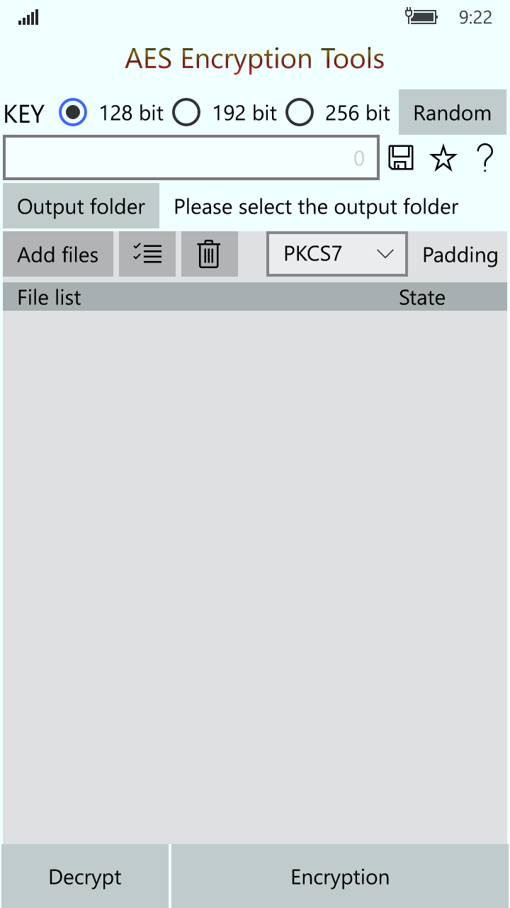 AES Encryption Tools screenshot