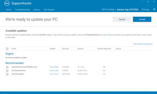 Dell SupportAssist for PCs screenshot 1