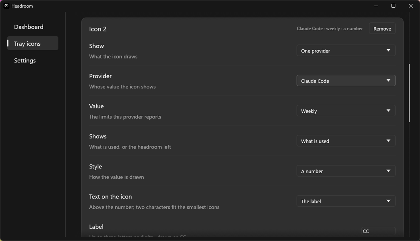#4. Headroom (Windows) Podle: CopperBit Software