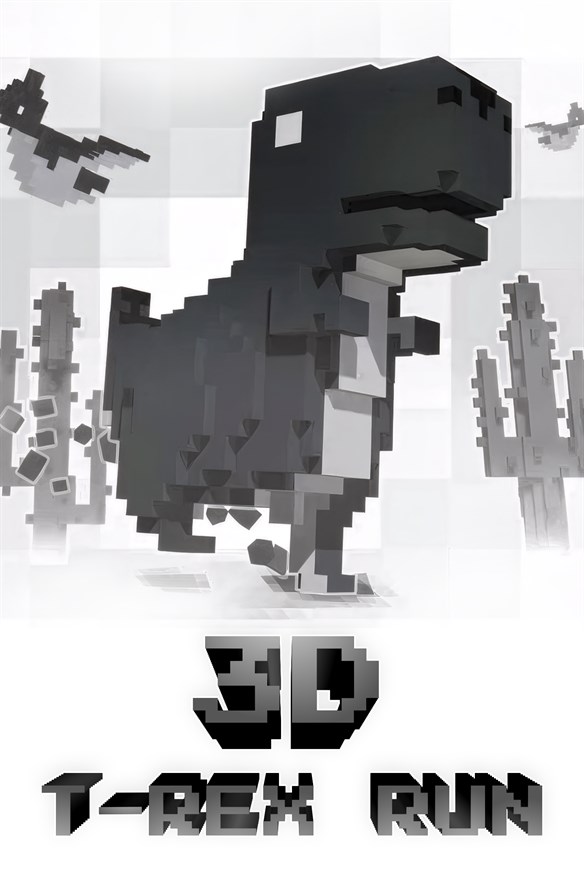 3D T-Rex Run Xbox Series X|S and Xbox One cover art