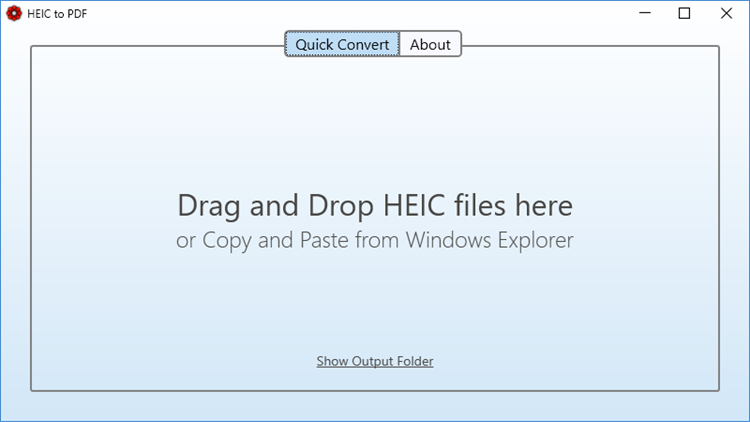 HEIC to PDF - PC - (Windows)